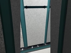 ঝরনা জন্য হলুদ বেজ গ্লাসযুক্ত পোরসেলান টাইল মার্জিত রাস্তার দেয়াল প্রসাধন